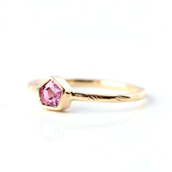 Rhodolite Garnet & 14k gold ring - The Estelle Ring