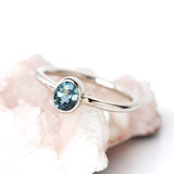 Bi-Colour Sapphire & 14k Gold Ring - The Petite Delphine Ring