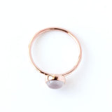 Blue Chalcedony & 14k Rose Gold Ring